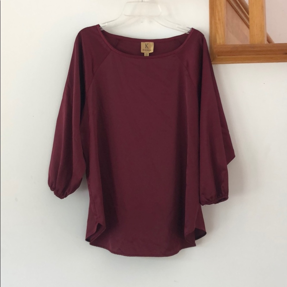 Jasper Burgundy Silky Top